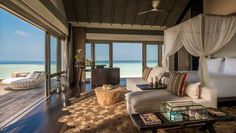 三卧室沙滩别墅-Three Bedroom Becah Villa 房型图片及房间装修风格(四季沃亚瓦私人岛 four saesaon private island at voavah)海岛马尔代夫 